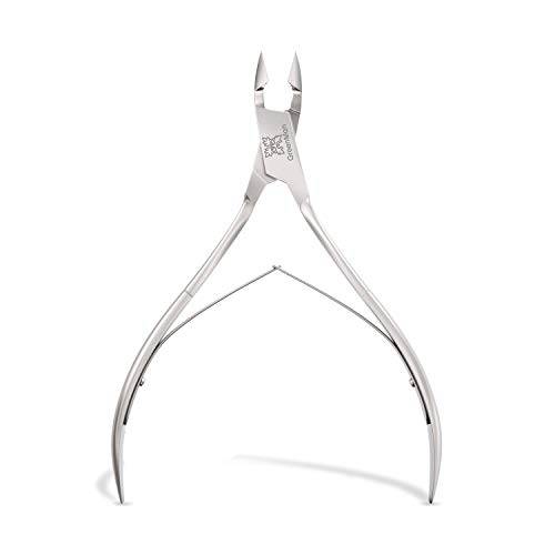 Nail Cuticle Trimmer Professional Cuticle Cutter Stainless Steel Cuticle Nippers with Sharp Blades and Double Spring Cuticle Clippers for Nail Care Pedicure Manicure Nail Tools (Silver)