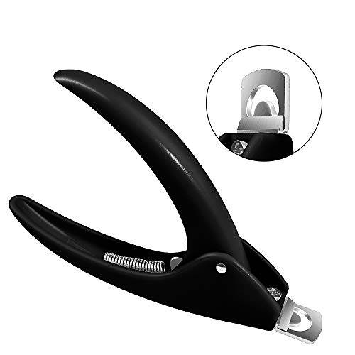 Nail Clippers for Acrylic Nails,MORGLES Acrylic Nail Clippers Nail Tip Cutter Fake Nail Clippers False Nails Cutter Nail Tip Clipper Nail Tip Trimmer (Black）