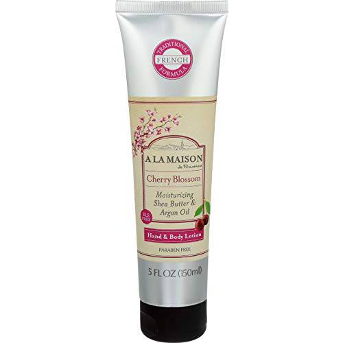 A La Maison Cherry Blossom Lotion for Dry Skin - Natural Hand and Body Lotion (1 Pack, 5 oz Bottle)