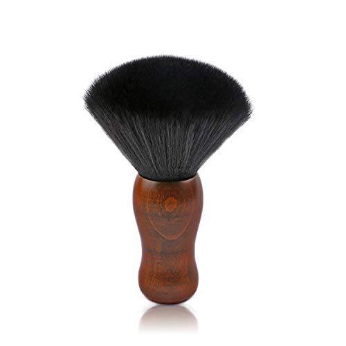 Barber Neck Duster Brush, Yebeauty Large Soft Barber Hairbrush for Hair Cutting, Hair Sweep Brushes with Natural Fiber Wooden Handle Cutting Kits