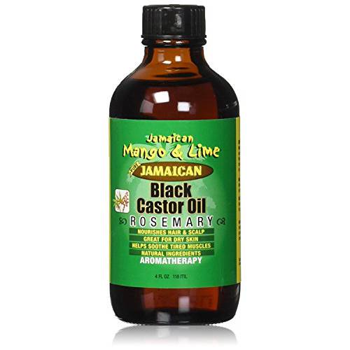 Jamaican Mango & Lime Black Castor Oil Rosemary, 4 Fl Oz