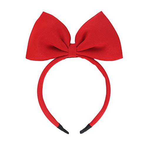 Bow Headband Headbands for Women Girls - 1pcs Large Red Bow Headbands/Headwraps/Hairband/Headwear for Birthday Valentines Day Christmas Gifts Fashion Party Cosplay Costume Accessories Gifts Red 1pcs