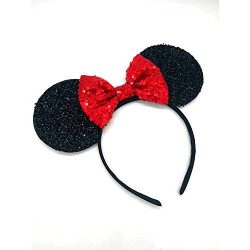 Red Mickey Ears, Rainbow Minnie Mouse Ears, Sparkly Minnie Ears, Mouse Ears, Electrical Parade Ears