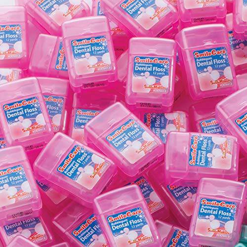 Bulk 12 Yards Waxed Bubblegum Floss - Dental Hygiene Products and Supplies - 720 per Pack