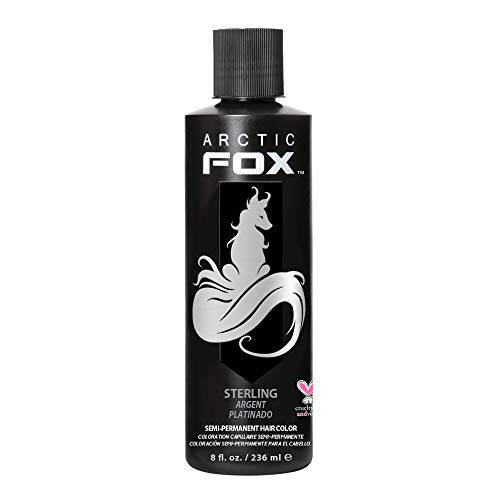 ARCTIC FOX Vegan and Cruelty-Free Semi-Permanent Hair Color Dye (8 Fl. Ounces, Sterling)