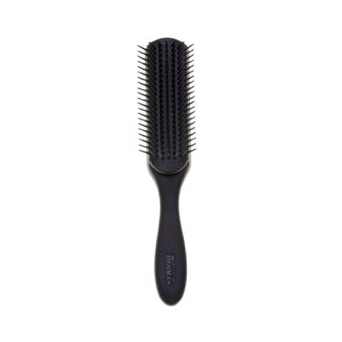 Denman Original Styler, 7 Row for Detangling, Blow-drying, Styling & Smoothing the Hair, All Black D3