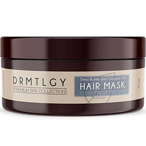DRMTLGY Hair Mask with Shea Butter and Fractionated Coconut Oil. Deep Conditioning and Nourishing Hair Treatment for Dry, Damaged Hair.