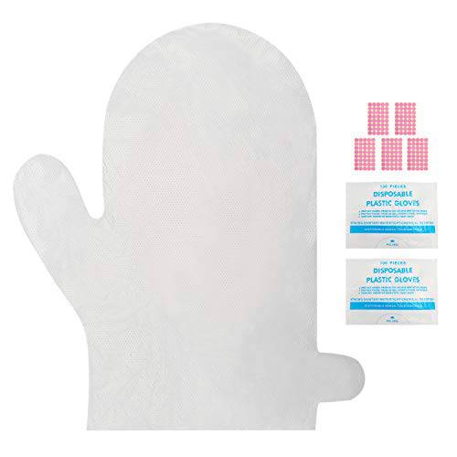 Segbeauty 200pcs Larger & Thicker Paraffin Hand Liners, Paraffin Wax for Hands, Moisturizing Glove Hand Cover Plastic Pedicure Bags Therabath SPA Mitt for Paraffin Wax Machine Thermal Hot Wax Therapy