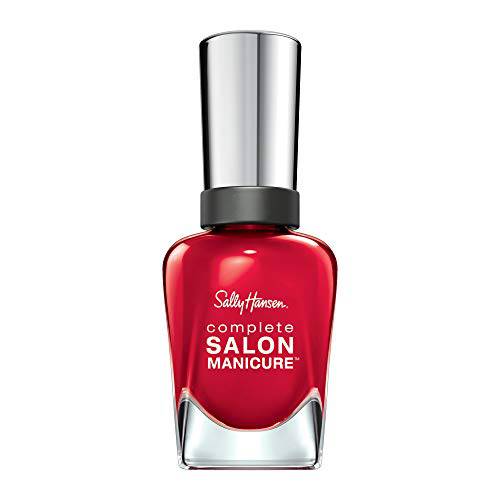 Sally Hansen Complete Salon Manicure Nail Polish, Red My Lips, 0.5 Fluid Ounce