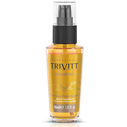 Finishing Oil for Chemically Treated Hair 1.01 fl oz. - Natural Nourishing Serum with Argan and Vegetable Oils - Protects Hair from Dryness and Frizz - Professional Trivitt by Itallian Hairtech