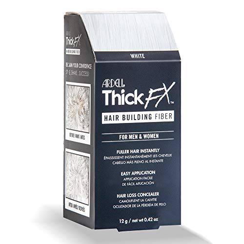 Ardell Thick FX White Hair Building Fiber for Fuller Hair Instantly, 0.42 oz