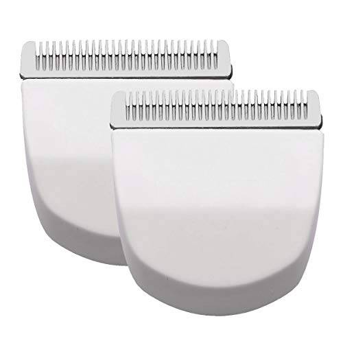 2PCS White Professional Peanut Clippers/Trimmers Snap On Replacement Blades 2068-300-Fits Compatible with Peanut Hair Clipper