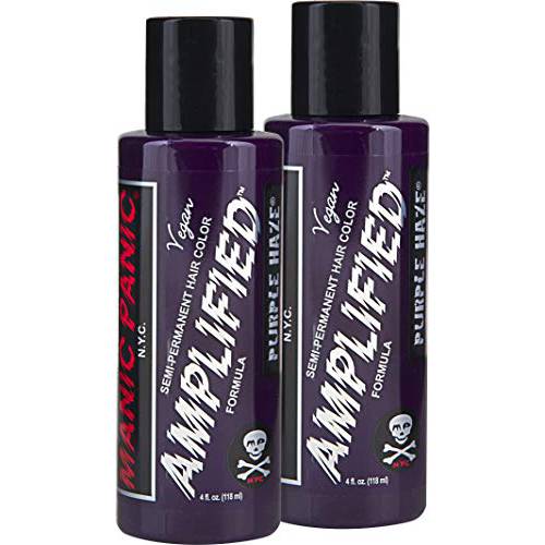 MANIC PANIC Purple Haze Hair Color Amplified 2PK