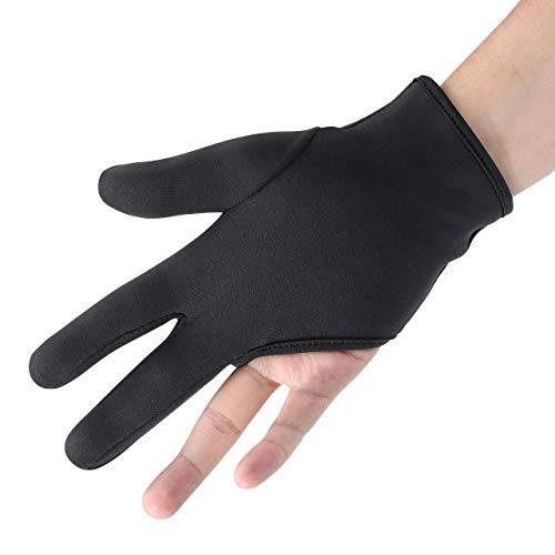 FALETO Professional Heat Resistant Gloves 3 Finger Mittens Protection Gloves for Barber Hair Styling Curling, Perming,Hair Straightening, Curling Wand and Flat Iron