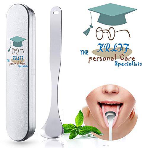 Stainless Steel Tongue Scraper Cleaner Metal Tongue Scraping Cleaner with Storage Box for Stainless Steel Metal - Get Rid of mouth odor remover source (style 2)