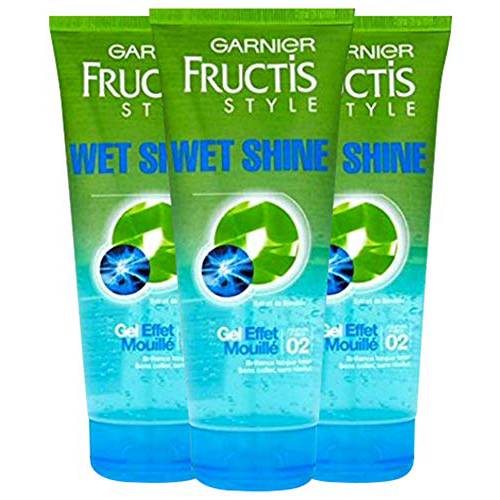 Garnier Fructis Wet Shine Effect Hair Gel, 6.8 oz. (Pack Of 3)