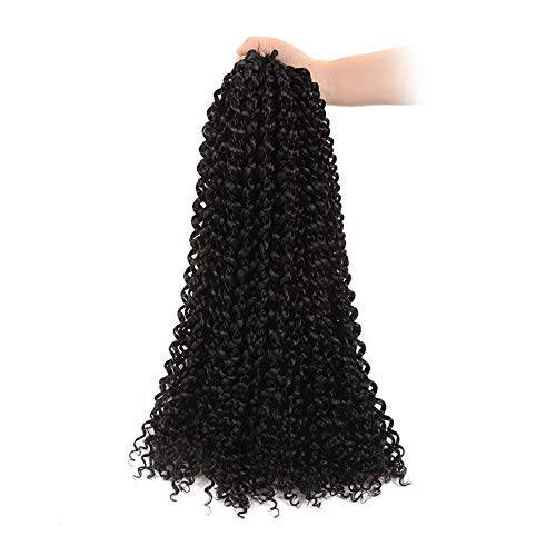 TOYOTRESS Passion Twist Hair - 22 Inch 7 Packs Ombre Brown Water Wave Crochet Braids Synthetic Braiding Hair Extensions (22’’ 7Packs, T30)