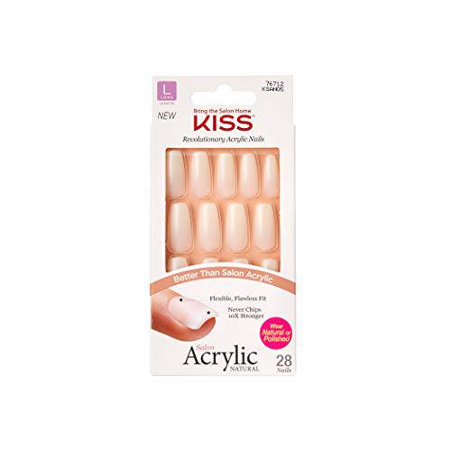 KISS Salon Acrylic Natural Nails KSAN (3 PACK, KSAN05)