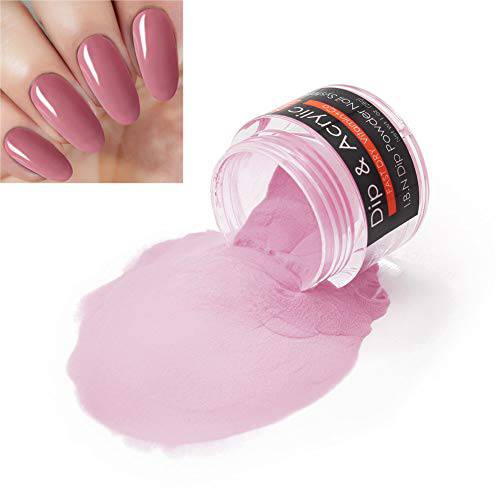 Nail Dip Powder (Added Calcium and Vitamin) I.B.N 2 In 1 Acrylic Dipping Powder Color 1 Ounce, Non-Toxic & Odor-Free, No Need Nail Lamp Dryer (013)
