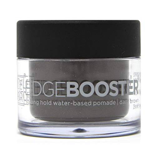 Style Factor Edge Booster Hideout Hair Pomade Hold Color Gel 0.8oz Natural Black (Dark Brown)