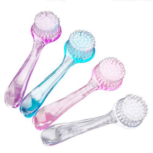 Artibetter 8PCS Face Brush for Cleansing and Exfoliating - Facial Cleaning Brush with Cap - Scrubber to Massage and Scrub Your Skin - Deep Pore Exfoliation, Wash Makeup, Massaging