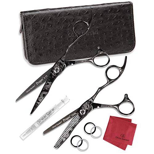 Olivia Garden Dragon Professional Hairdressing Shear and Thinner Intro Case