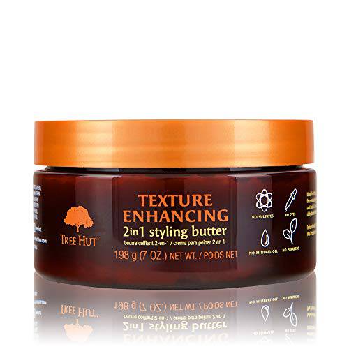 Tree Hut Hair Care Texture Enhancing 2-in-1 Styling Butter, 7 Fl. Oz