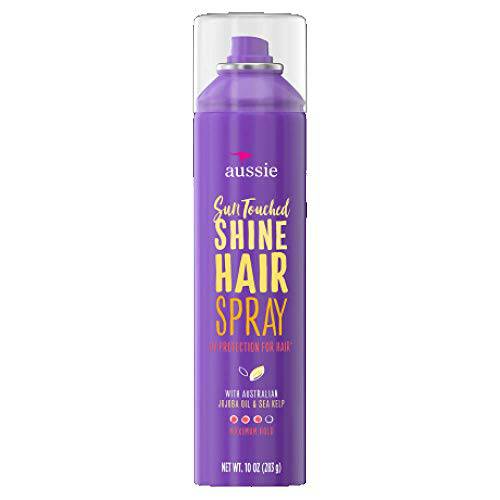 Aussie Sun-Touched Shine Hairspray, Maximum Hold 10 ounces (Pack of 2)