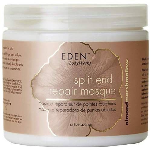 EDEN BodyWorks Almond Marshmallow Split End Repair Masque | 16 oz | Detangle, Strengthen, & Soften Hair