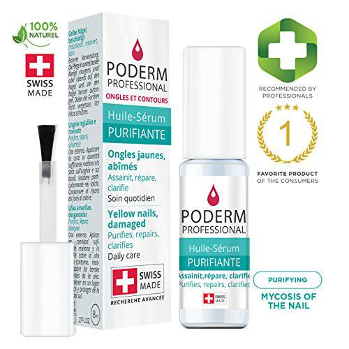 PODERM - 2-in-1 FUNGAL INFECTION NAIL TREATMENT| With exceptional plants with powerful anti-fungal restorative properties | Professional foot/hand treatment | Quick & easy | Swiss Made