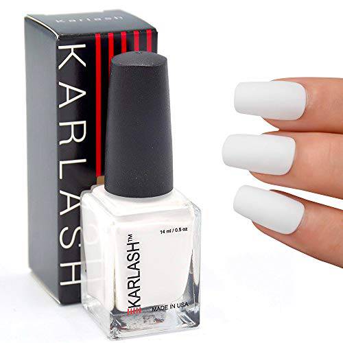 Karlash Super White Nail Polish 0.5 ounce Long-lasting and Smooth Application