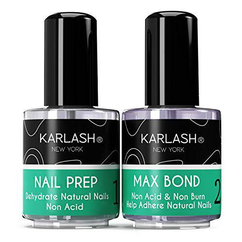Karlash Professional Natural Nail Prep Dehydrate & Bond Primer, Nail Bond, Superior Bonding Primer for Acrylic Powder and Gel Nail Polish 0.5 oz