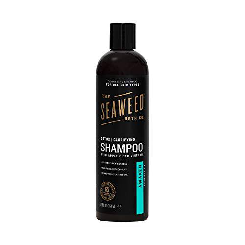 Seaweed Bath Co. Detox Shampoo, Rosemary Mint Scent, 12 Ounce, Sustainably Harvested Seaweed, French Sea Clay, Apple Cider Vinegar, For All Hair Types