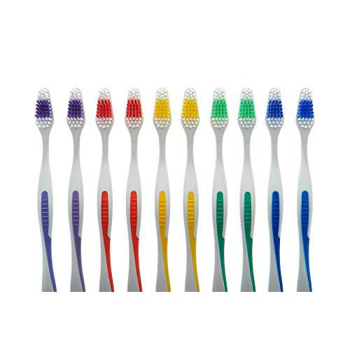 100 Pack Toothbrush Standard Classic Medium Soft Toothbrush Bulk Individually Wrapped