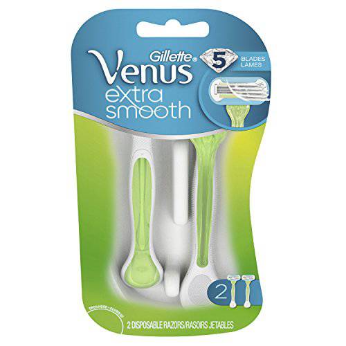 Gillette Venus Extra Smooth Green Disposable Women’s Razors - 2 Count