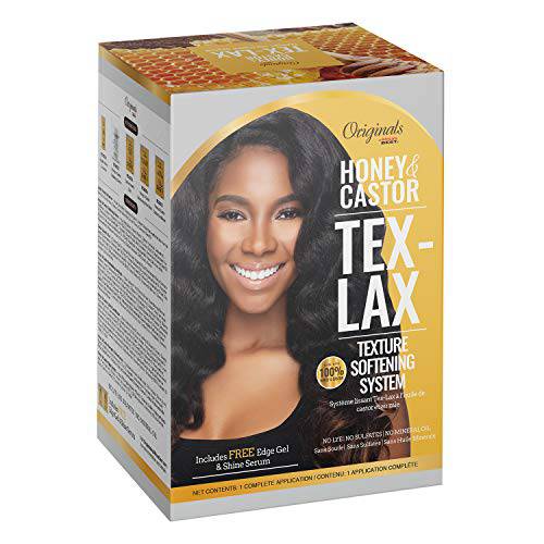 Africa’s Best Originals Honey and Castor Tex-Lax Hair Texture Softening System, Designed to Loosen Your Curl Pattern, 13 Ounce