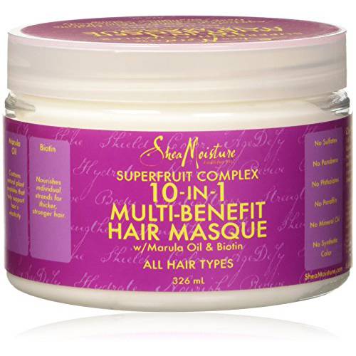 SheaMoisture Superfruit Complex silicone and sulphate free hair mask 10-in-1 Multi-Benefit Hair Treatment Mask for all hair types 355 ml