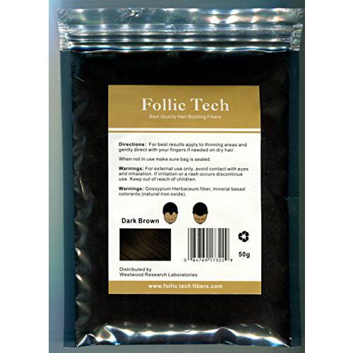 Follic Tech Hair Building Fibers 57 Grams Highest Grade Refill