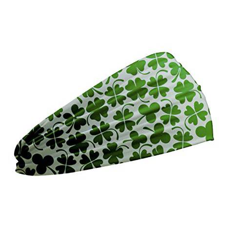 Shimmer Anna Shine Ultimate Sports Sweat Wicking Headband (St. Patricks Green Clover 2 Pack)