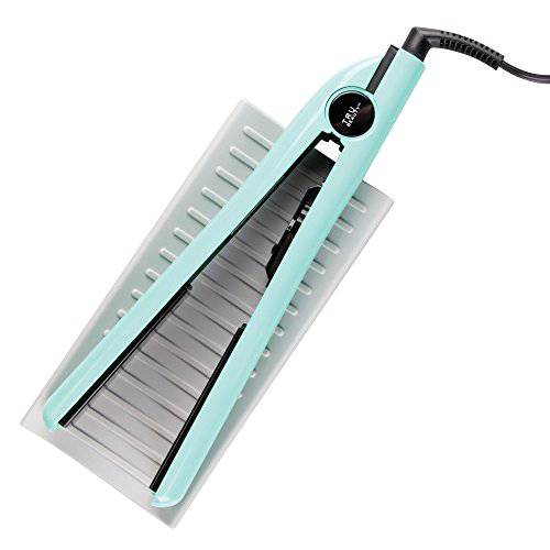 iDesign Silicone Heat-Resistant Hair Styling Tool Rest, Holder Mat for Straighteners, Curling Irons, Wands, 8 x 3.75 x .77, Gray