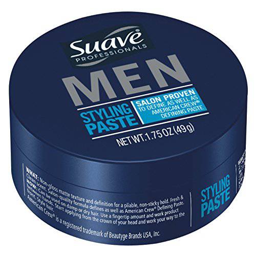 Suave Men Styling Paste Medium Hold 1.75 Ounce (Pack of 12)