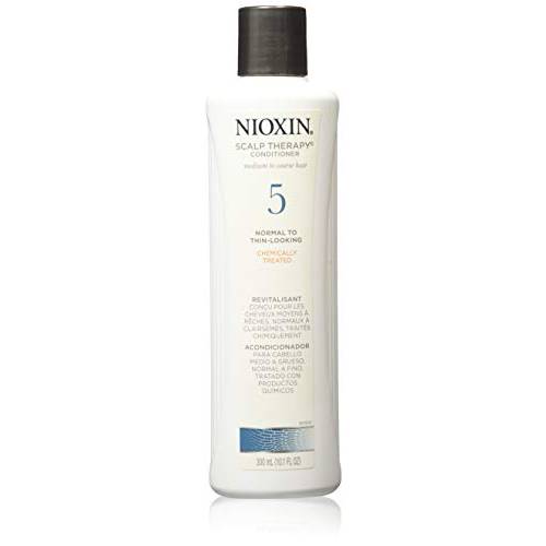 Nioxin System 5 Scalp Therapy Conditioner, Chemically Treated Hair with Light Thinning, 33.8 oz