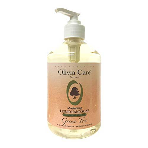 Olivia Care Liquid Hand Soap | Infused with Olive Oil | All Natural & Germ-Fighting | Moisturizing Hand Wash for Kitchen & Bathroom | Gentle, Mild & Naturally Scented (17.5 OZ) – LAVENDER