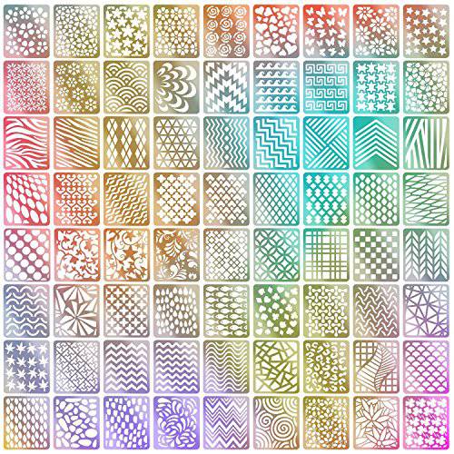 72 Designs Nail Vinyls Nail Stencil Sticker Sheets Set for Nail Art Design, 24 Sheets, 144 Pieces