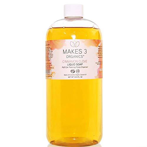 Makes 3 Organics Liquid Soap Refill, Lavender Orange, 32 Fluid Ounce