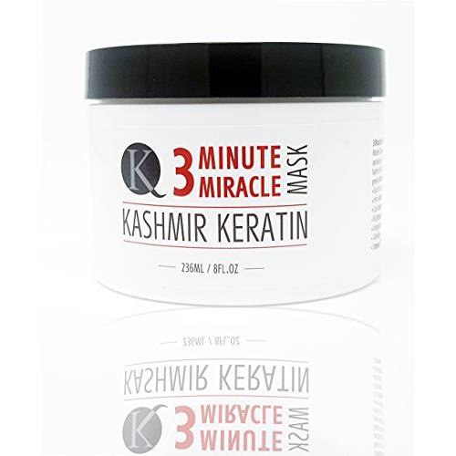 Kashmir Keratin 3 Minute Miracle Treatment Mask Deep Conditioning Sulfate and Paraben Free (16 Fl Oz.)