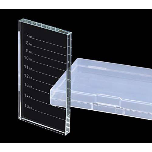 Eyelash Extension Crystal Pallet Lash Holder Tray Bigger Size with Storage Case 4.3x2.4 Inch