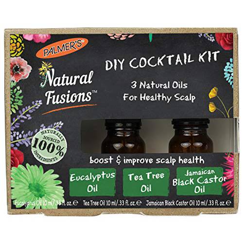 Palmer’s Natural Fusions DIY Cocktail Kit, contains 3 Natural Oils for Healthy Scalp, 3 x .33 fl. oz.
