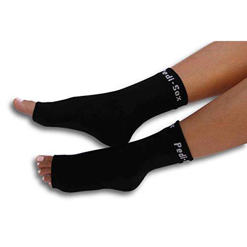Original Pedi-Sox brand Toeless Socks for Pedicures : Professional : Solid Sexy Black