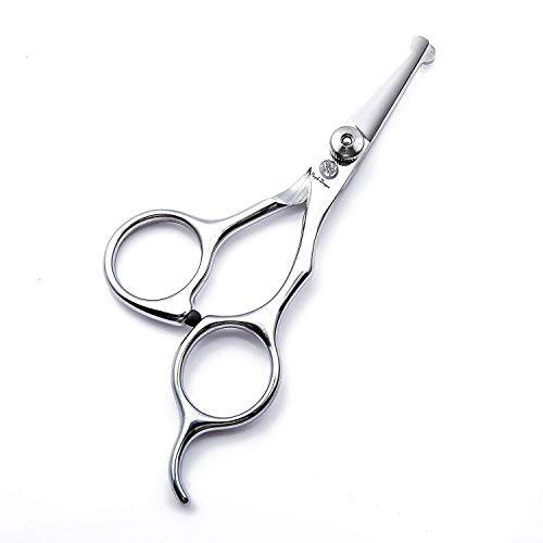 7.0 Professional Black Barber Hair Cutting Scissors Set with Female Comb, 6.5 inch Salon Hair Thinning/Texturizing Shears with Scissor Bag